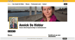 Desktop Screenshot of annickderidder.be