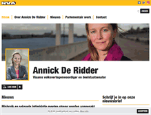 Tablet Screenshot of annickderidder.be